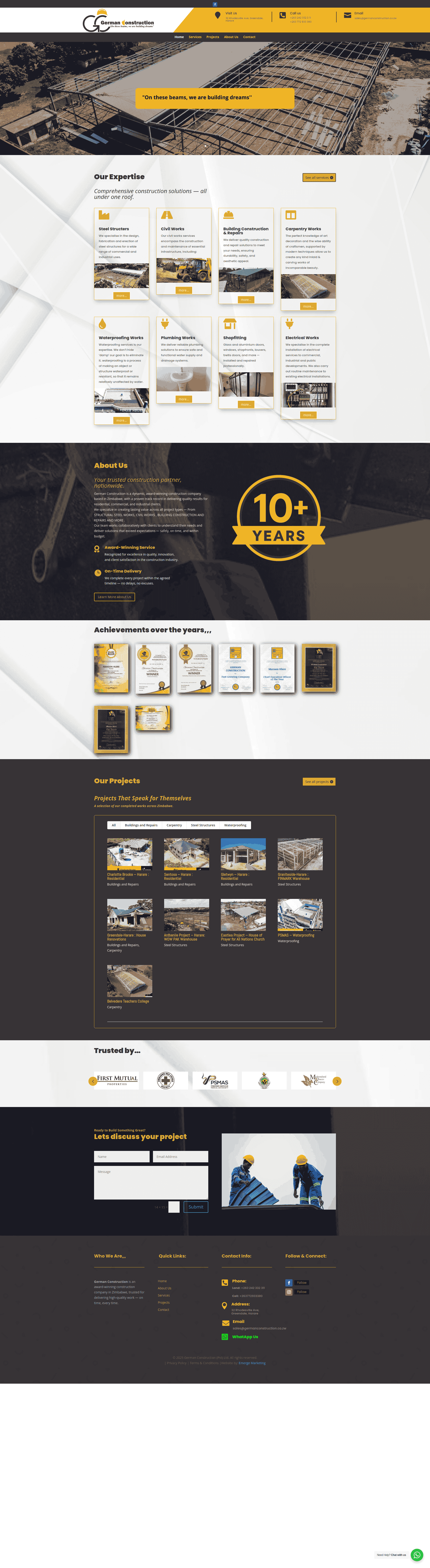 Construction website